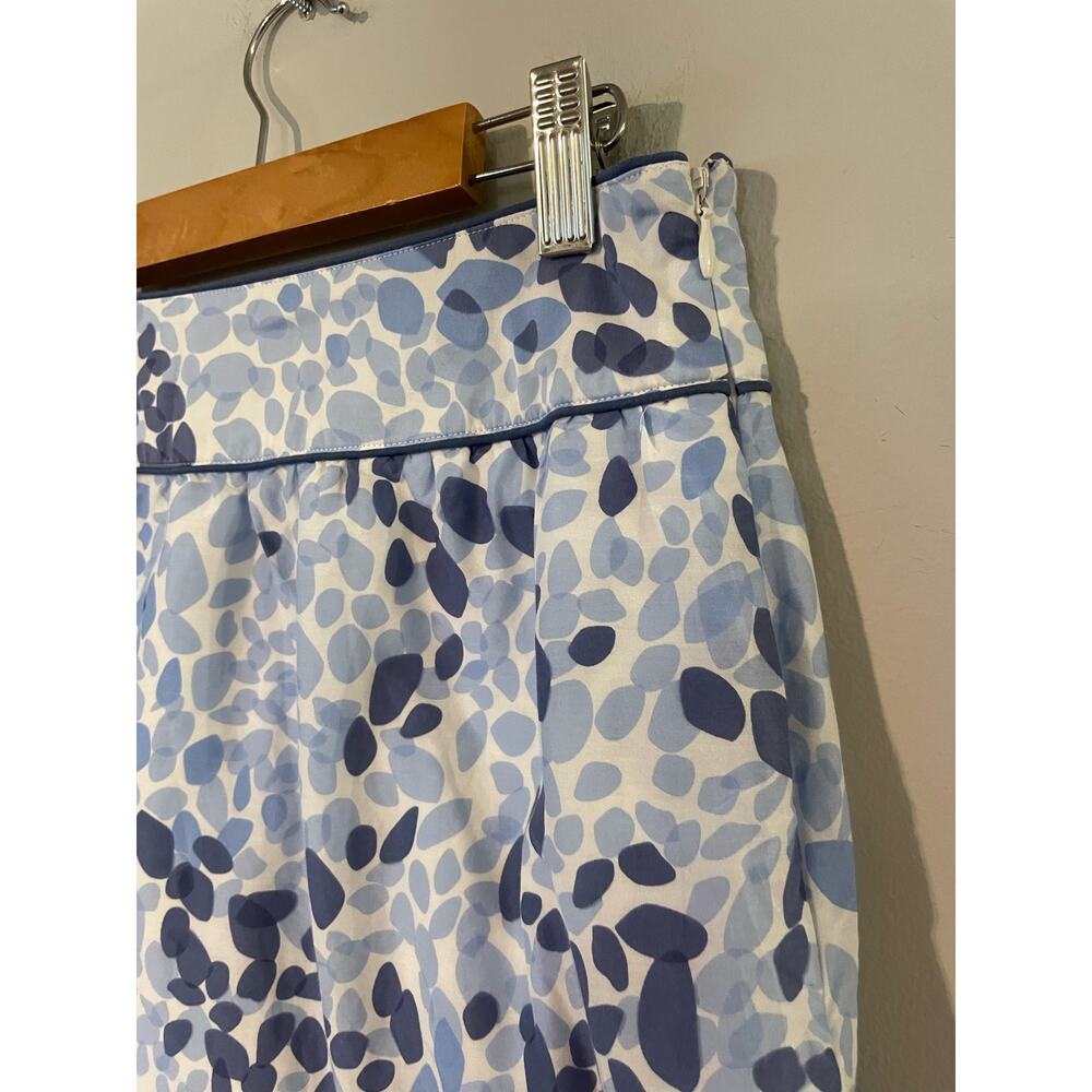 Vineyard Vines Silk Blend Brush Stroke Polka Dot Preppy Mini Skirt 4 - Picture 3 of 6